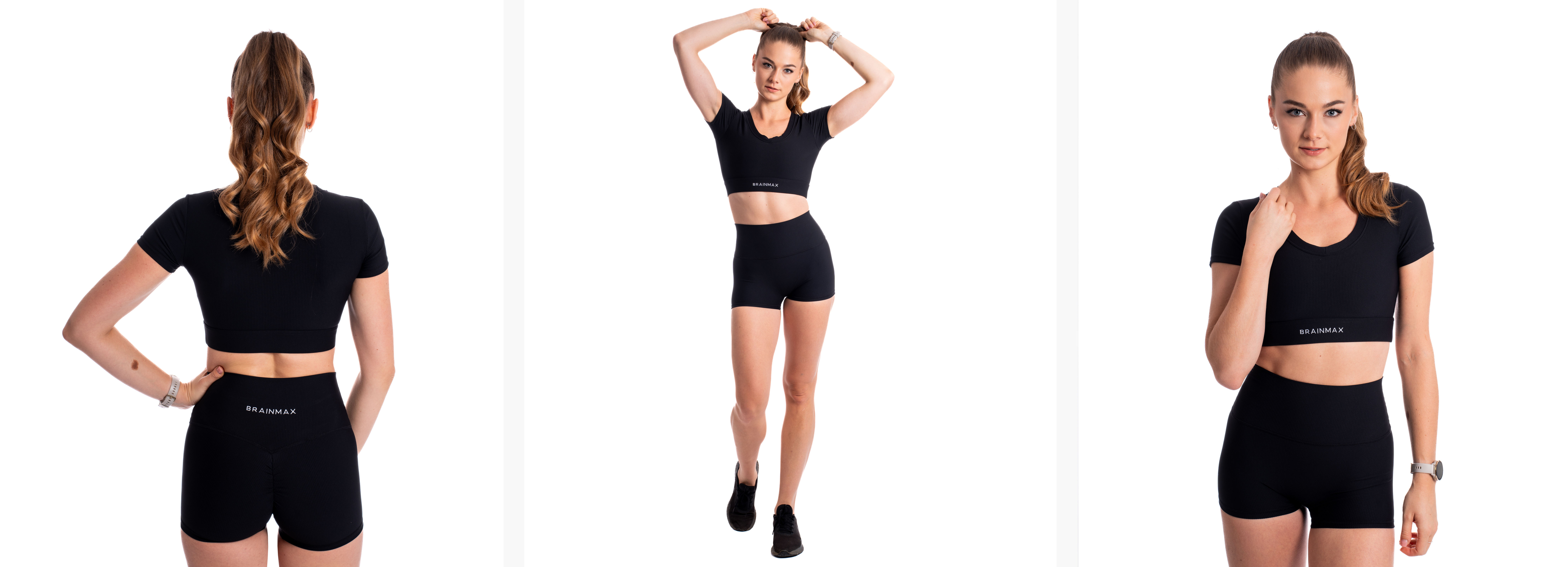 černý top s rukávkem